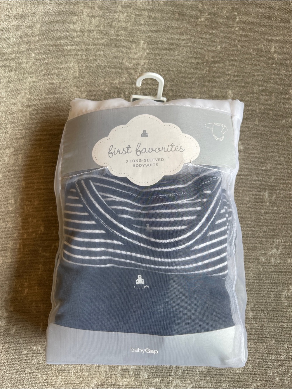 Baby Gap long sleeved bodysuits. 3 pack. Size 18-24 months